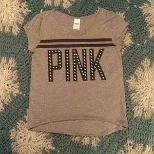 Gray PINK t-shirt